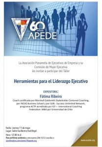 Convite da APEDE para o workshop Ferramentas para a Liderança Executiva